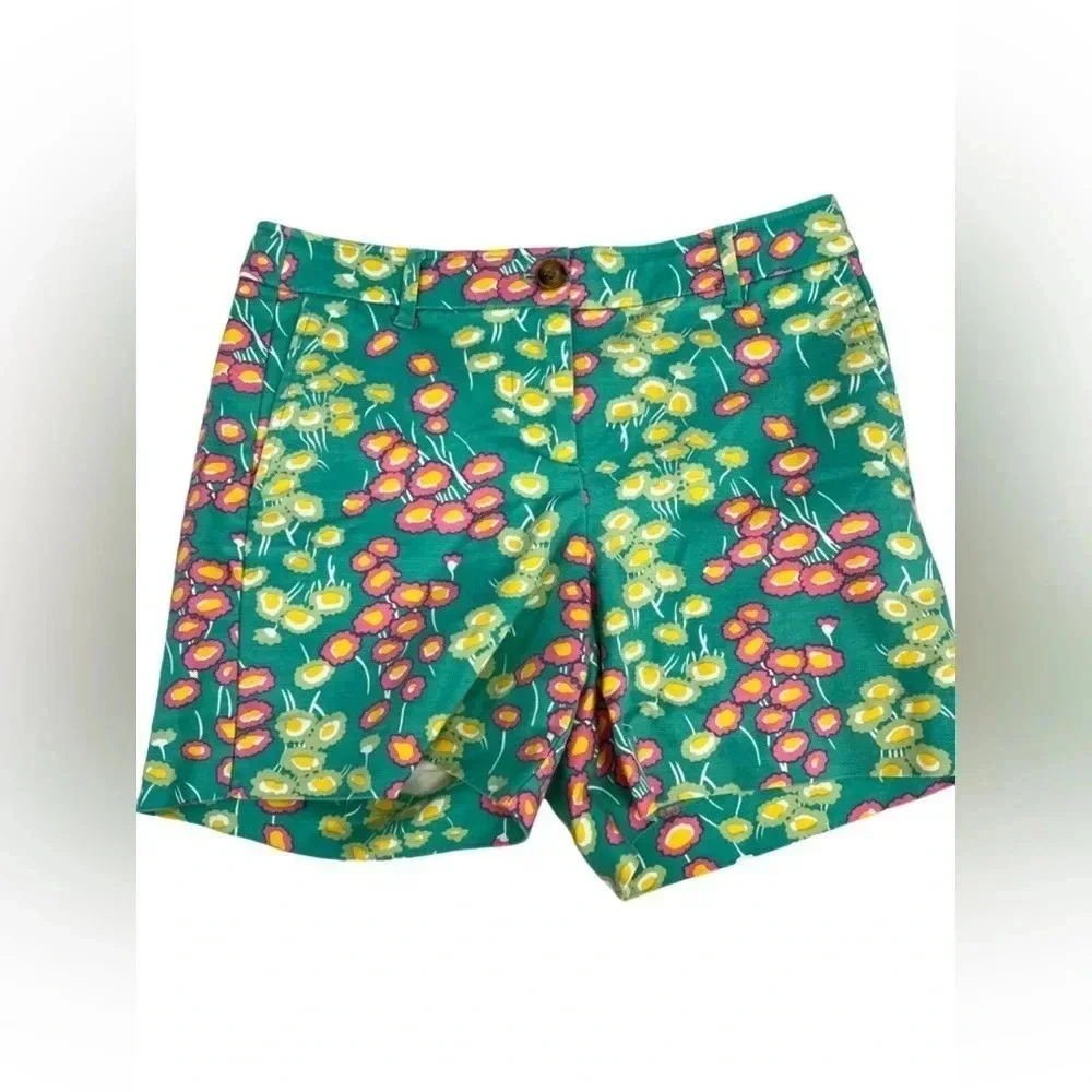 Boden Floral Daisy Vine Bistro Shorts Size 2R